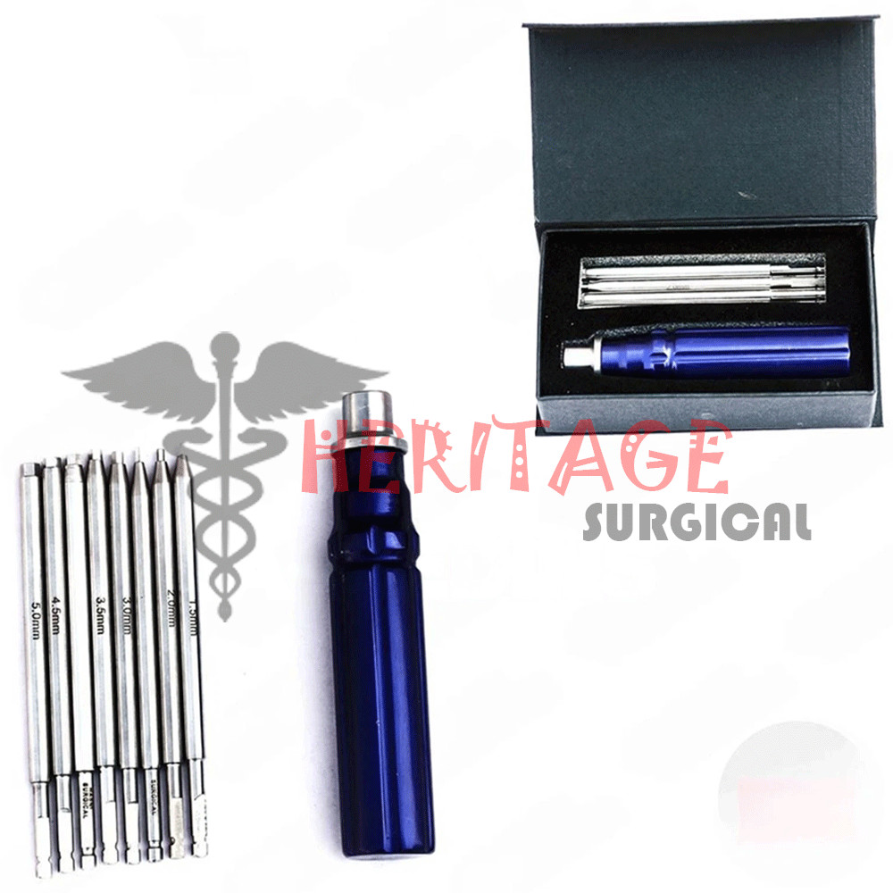 Orthopedic Bone Screwdriver set With Quick Coupling handle Surgical Instruments