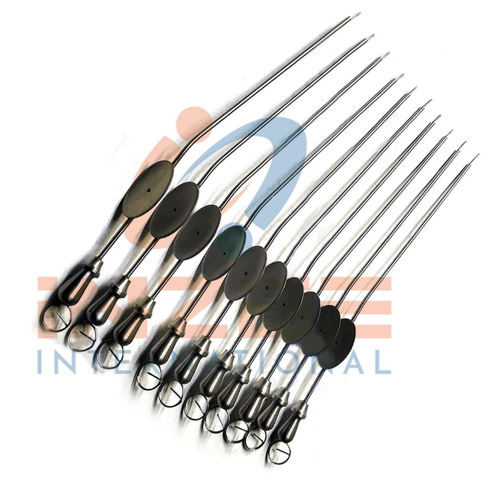 Set Of 10 Baron Frazier Suction Tubes 7 FR 2.0 mm Neuro ENT Instruments By Inzee
