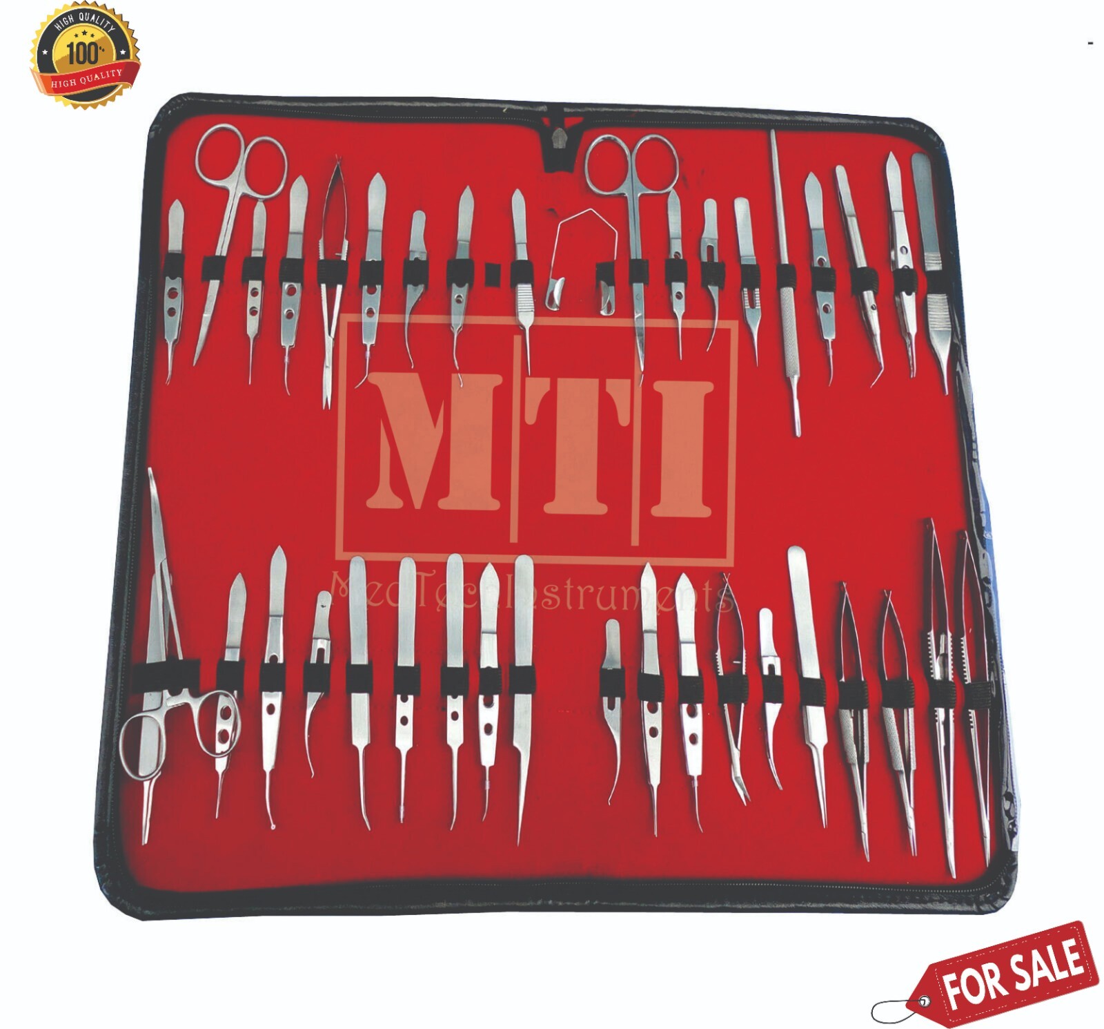 Set of 40 Pcs Eye Micro Minor Surgery Ophthalmic Delicate Instrument Student Kit