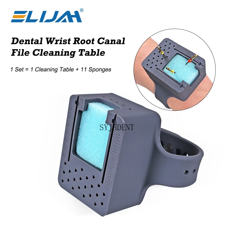 Dental Wrist Endo Files Block Holder Ruler Measuring Stand & Replaceable Sponge