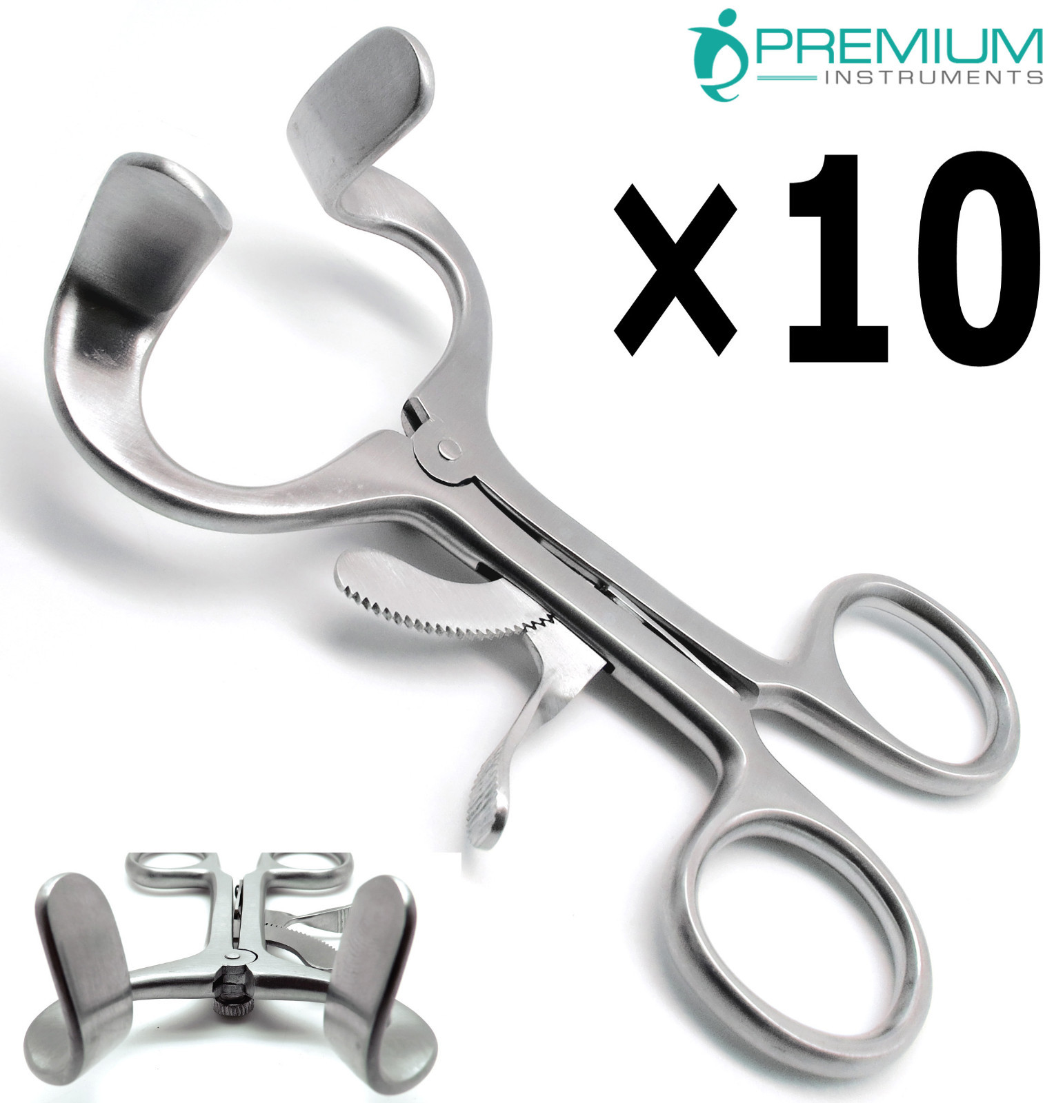 10× Dental Mouth Gag 4.5″ Surgical Mouth Opener Molt Premium Instruments