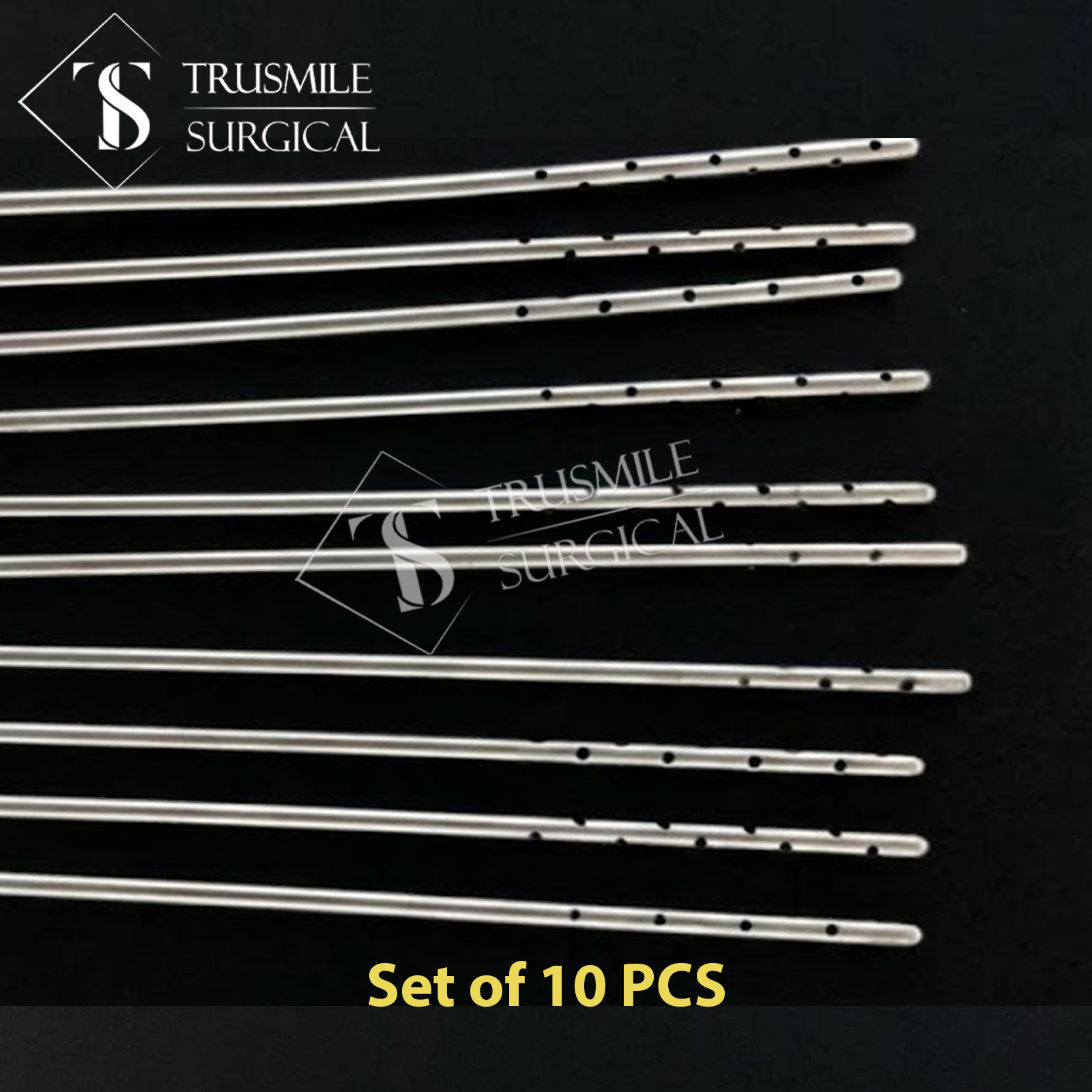 Liposuction Cannulas Plastic Surgery Instruments Set of 10 PCS High Quality