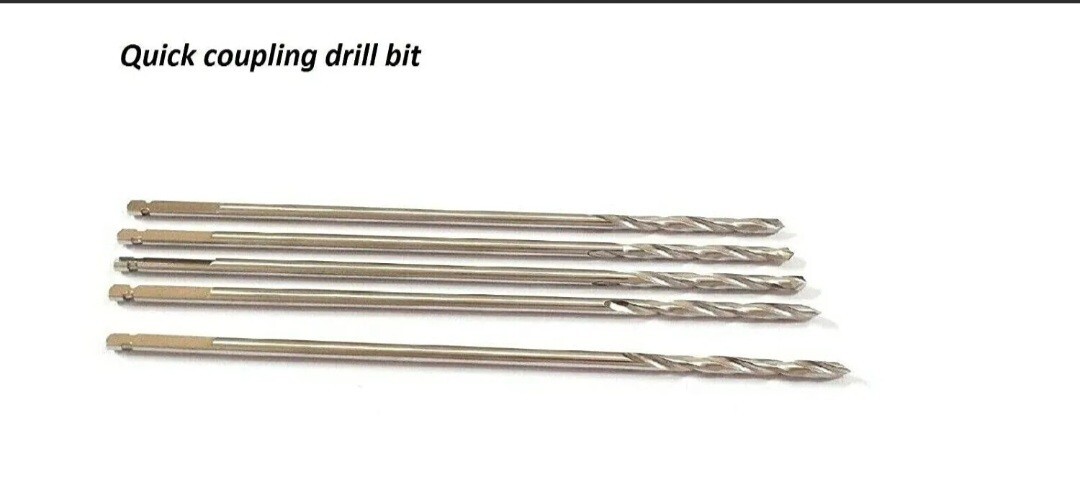 Quick Coupling Bone Drill bits 1.1, 1.5, 2.0, 2.5, 2.7, 3.5 MM set of 12 pcs