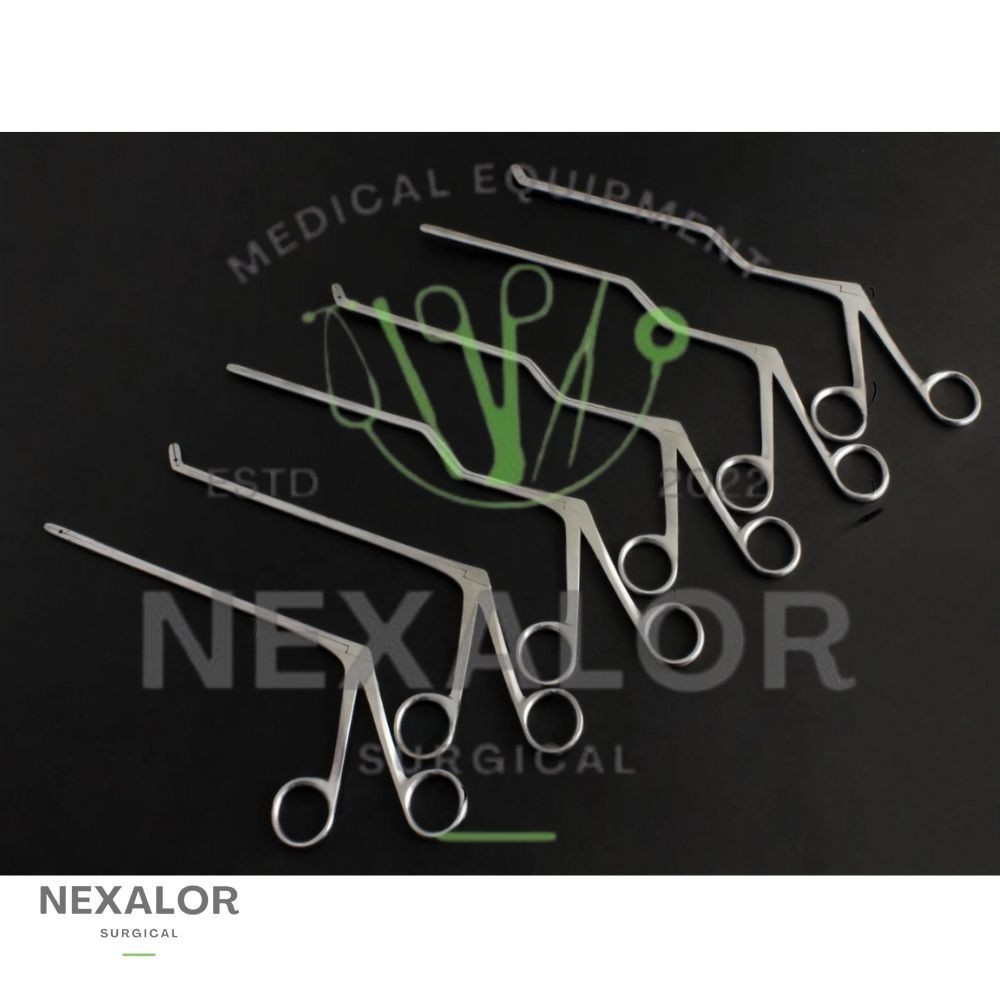 Cushing Disc Rongeur Bayonet Forceps Straight And Up 2,4 mm 6 PCs Set