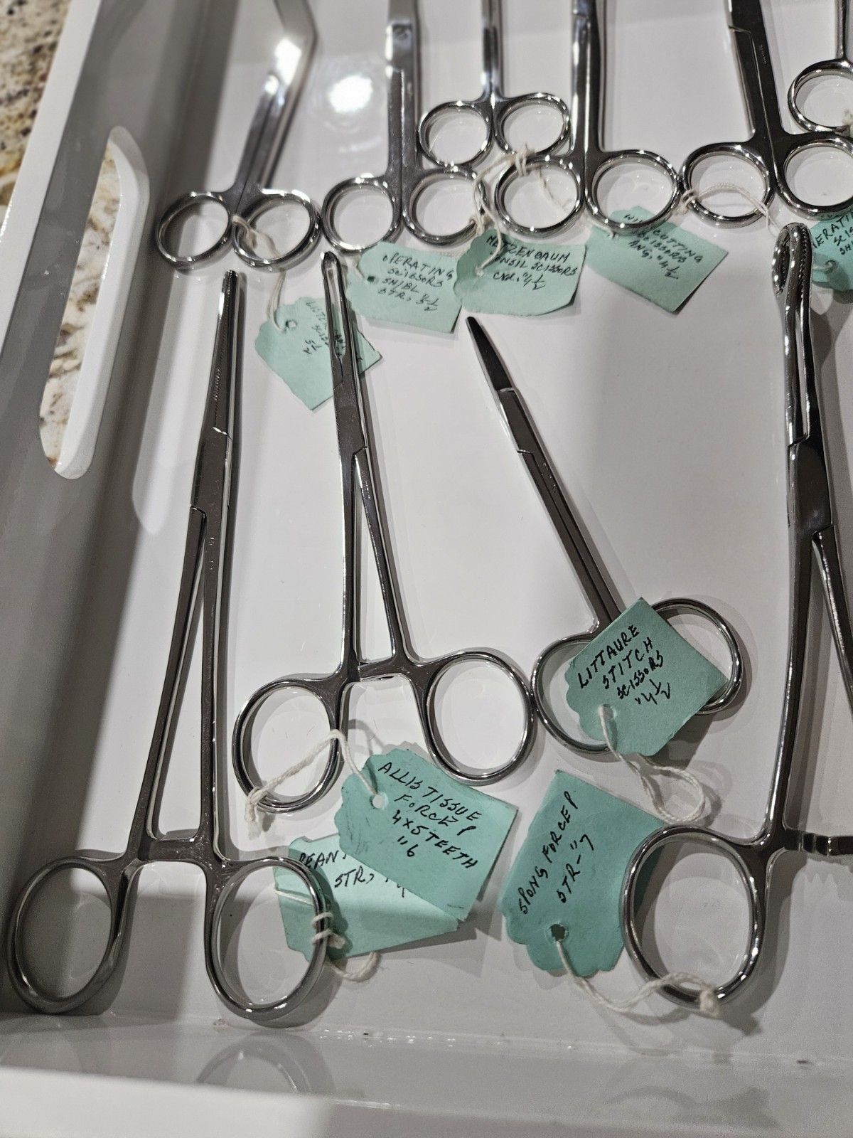 Assorted Lot of 25 Various Brand & Size Of OR Medical Surgical Instruments, S.S