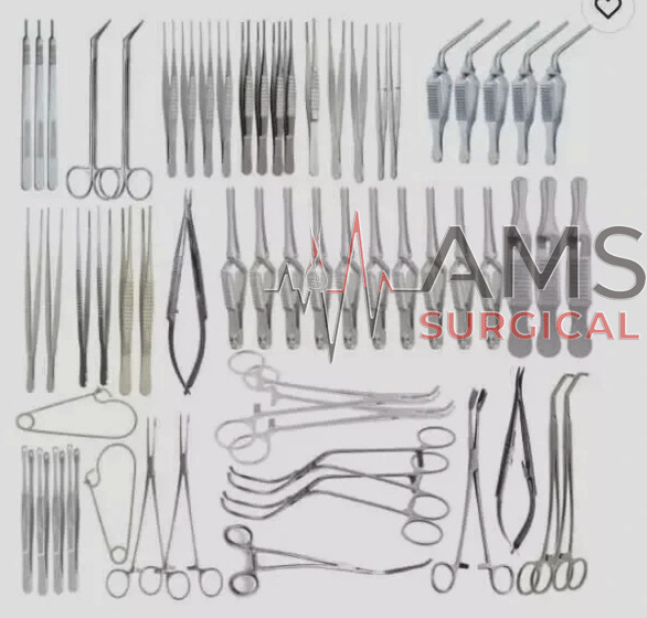 Set of 61 Pcs Major Vascular Surgery Specialty Surgical Instrument Set