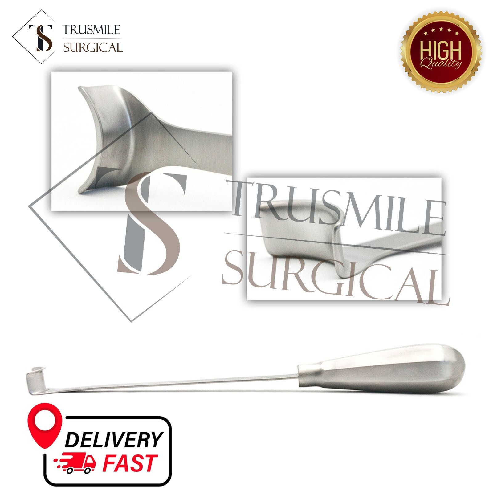 New Liddicoat Aortic Valve Retractor, 7.3/4″ Blade 10 mm X 19 mm Size Small