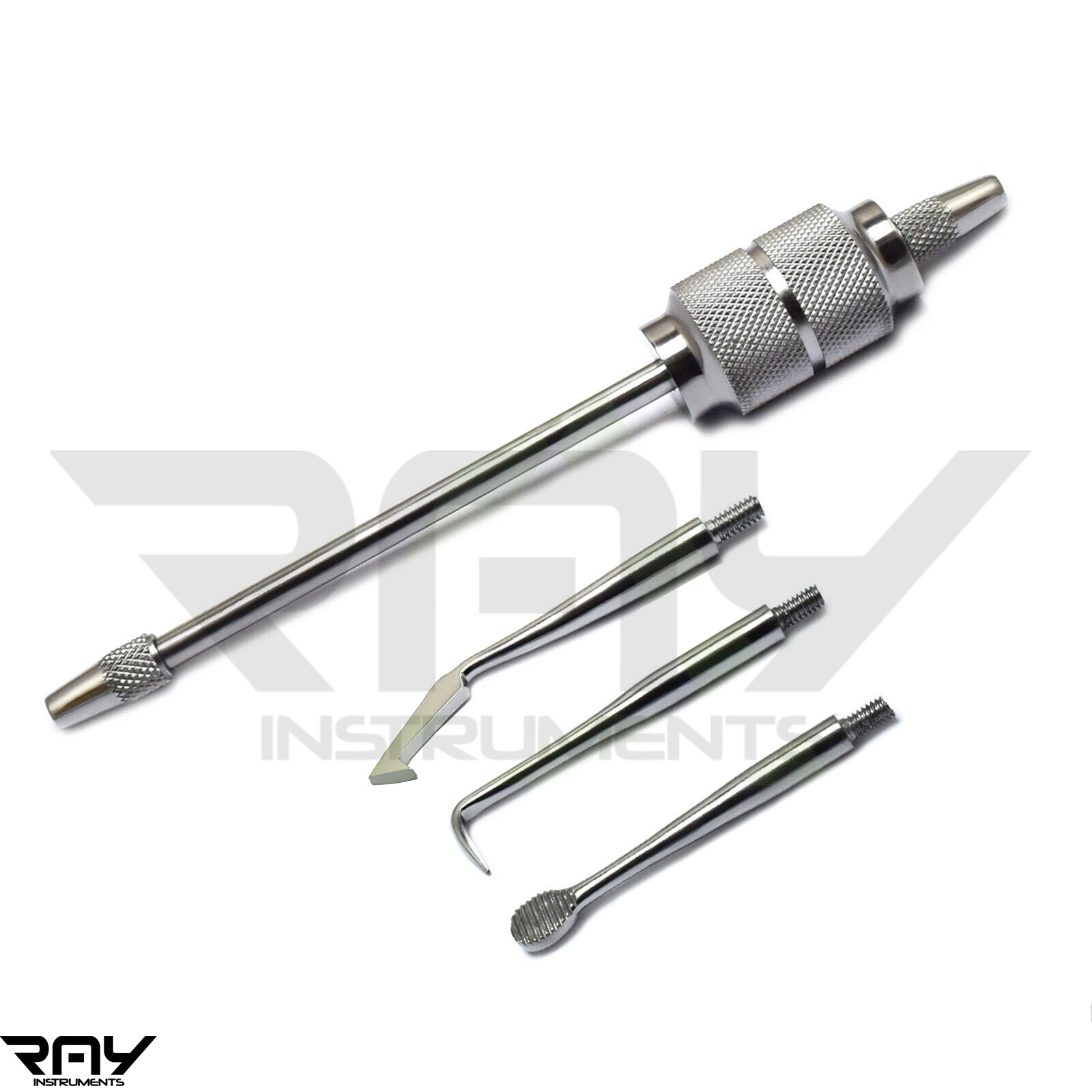 Manual Crown Remover Restorative Bridges Heads Surgical Instrument +3 Attachment