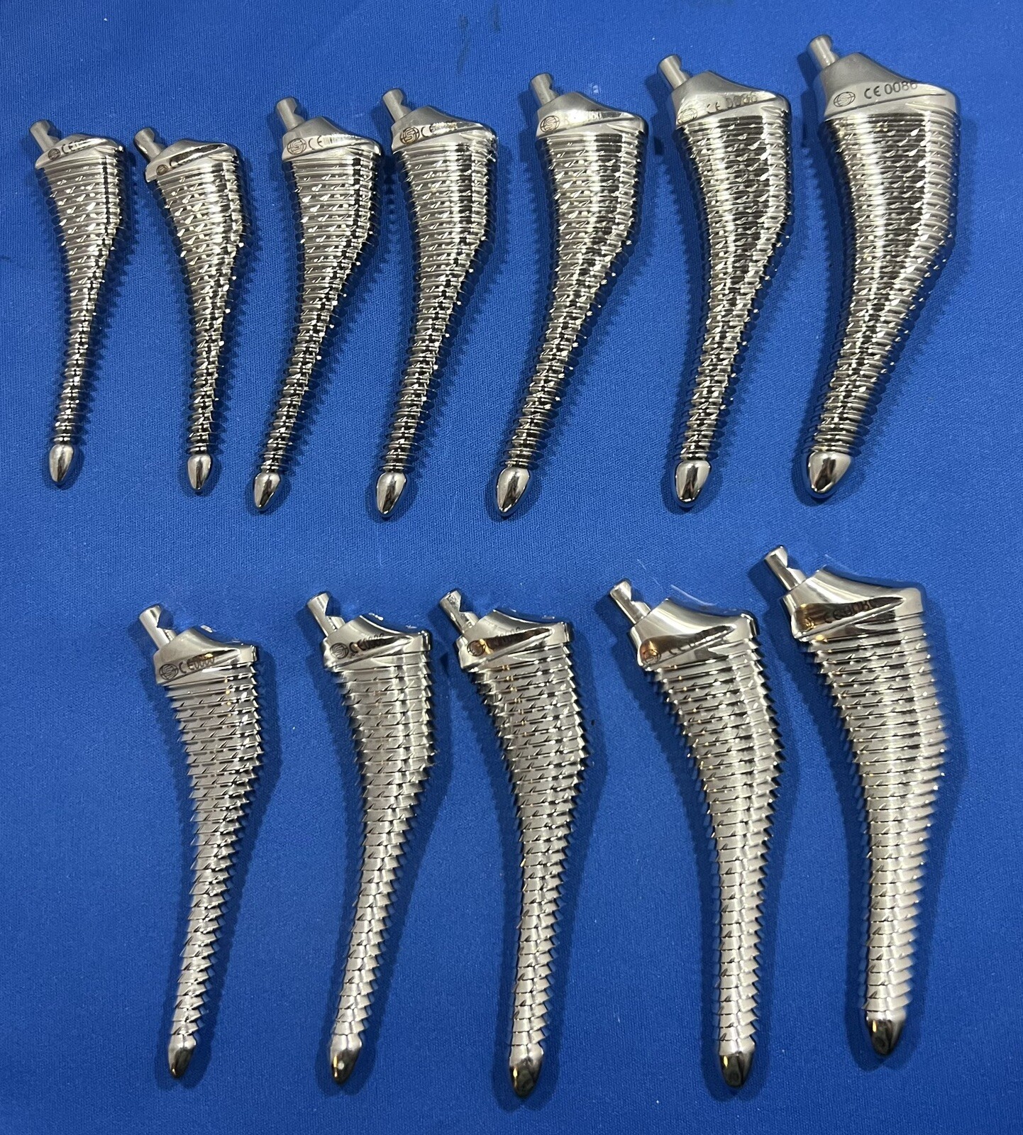 stryker surgical ortho hip system Bone Rasp Lot Of 12