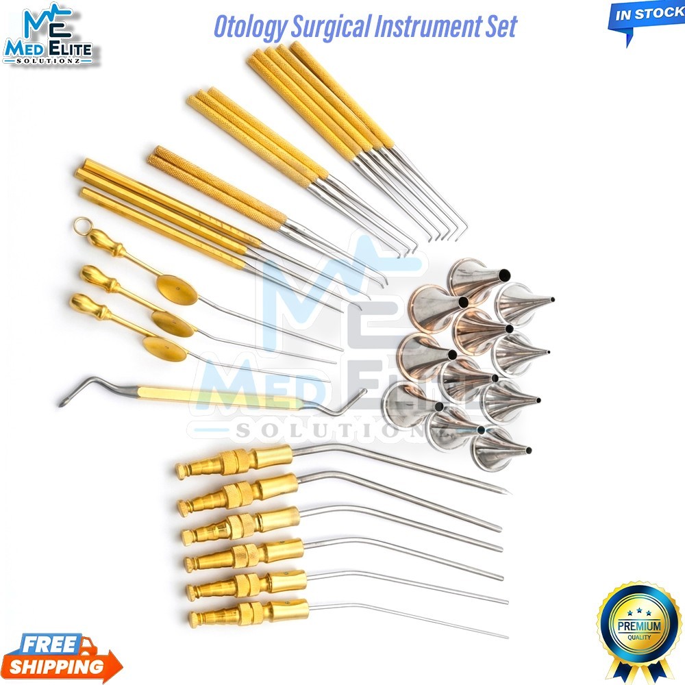 Otology Surgical Instrument Set – ENT Ear Surgery Kit 34-Piece