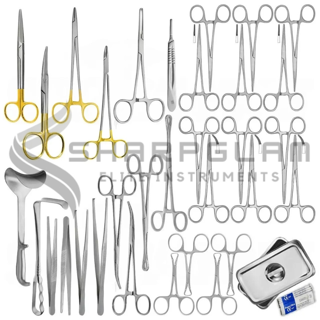 SharpGlam Caesarean Section Surgical Instrument Set – OB/GYN Delivery Kit Tools