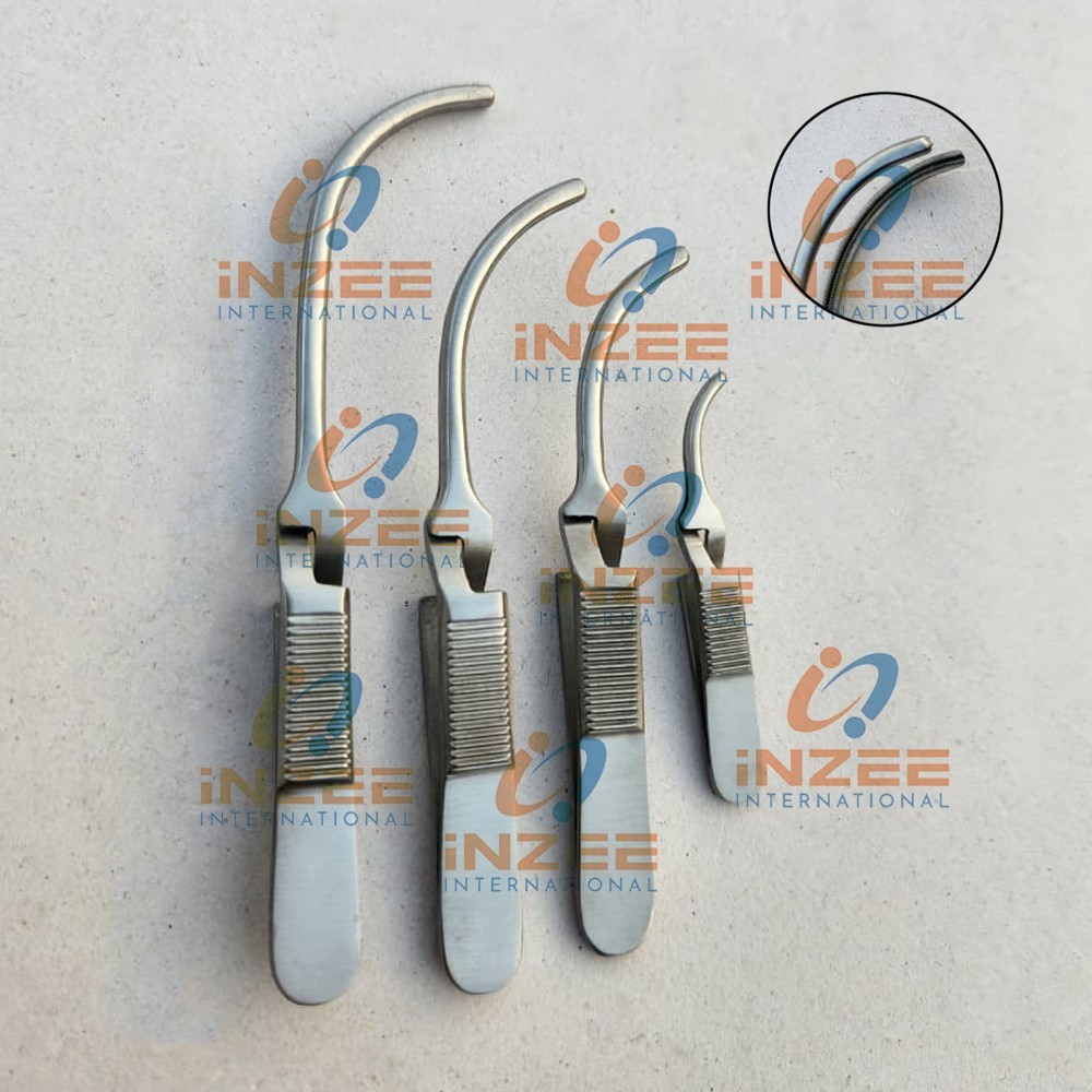 4PCS Debakey Bulldog Vascular Clamps Forceps Curved Surgical instruments By Inze