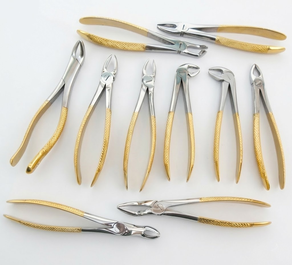 Orthopedic Bone Reduction _ Holding Forceps With Gold Surgical Instr 10 PCS Set