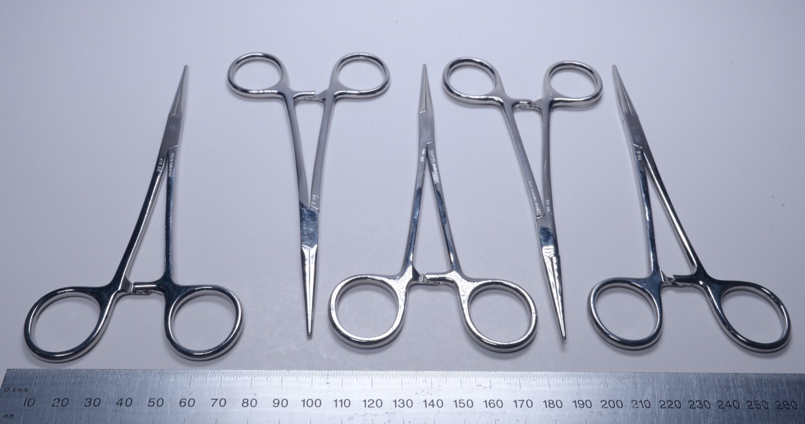 5x Weck #475312 Crile Forceps 6½” Straight Stainless Steel Surgical