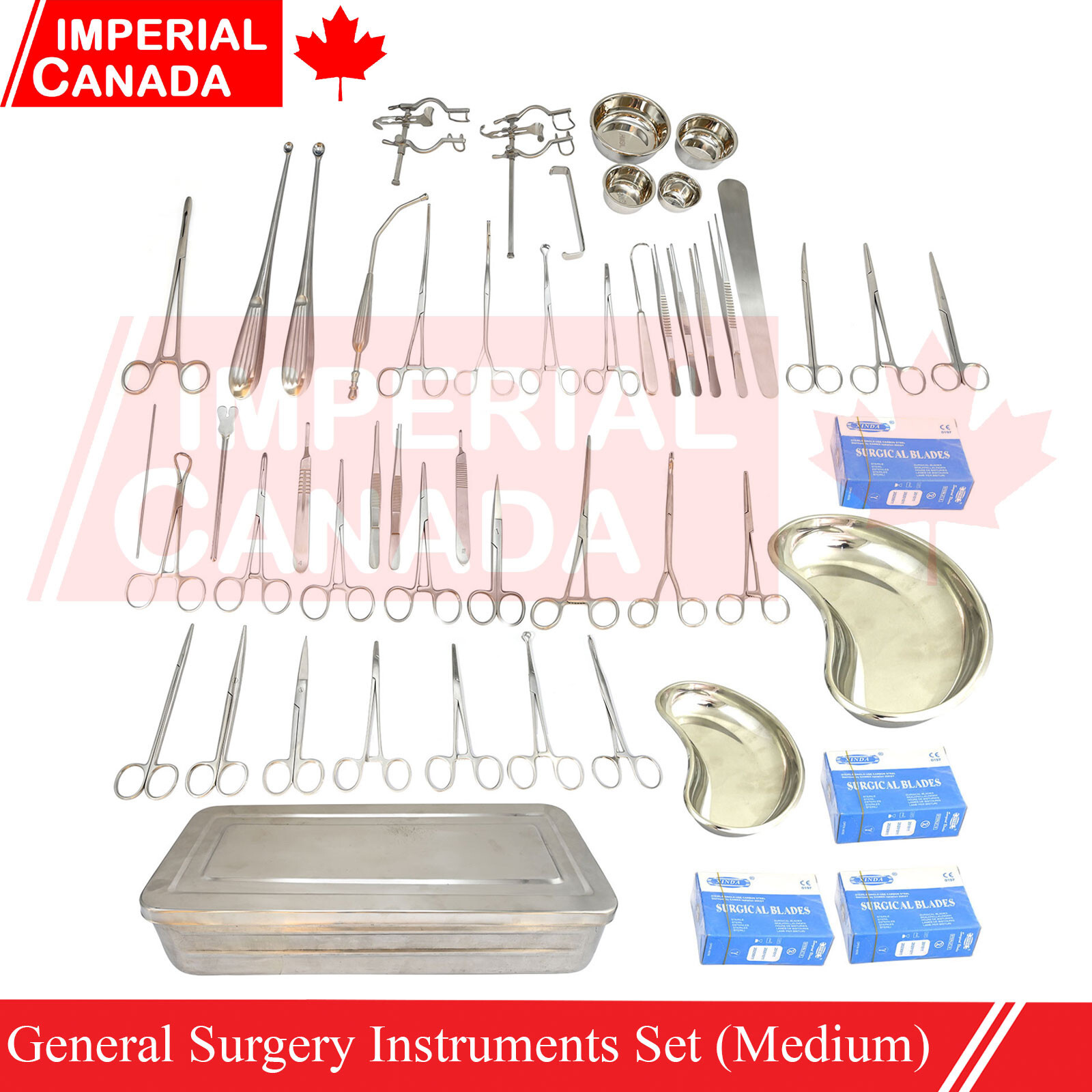77 Pcs General Surgery Instruments Set (Medium) Premium Quality Basic DS-1709