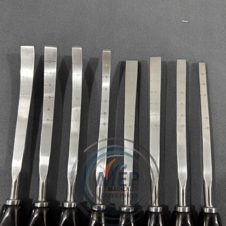 Orthopedics Osteotomes Bone Osteotomes Straight Curved Veterinary 8 Pcs Set