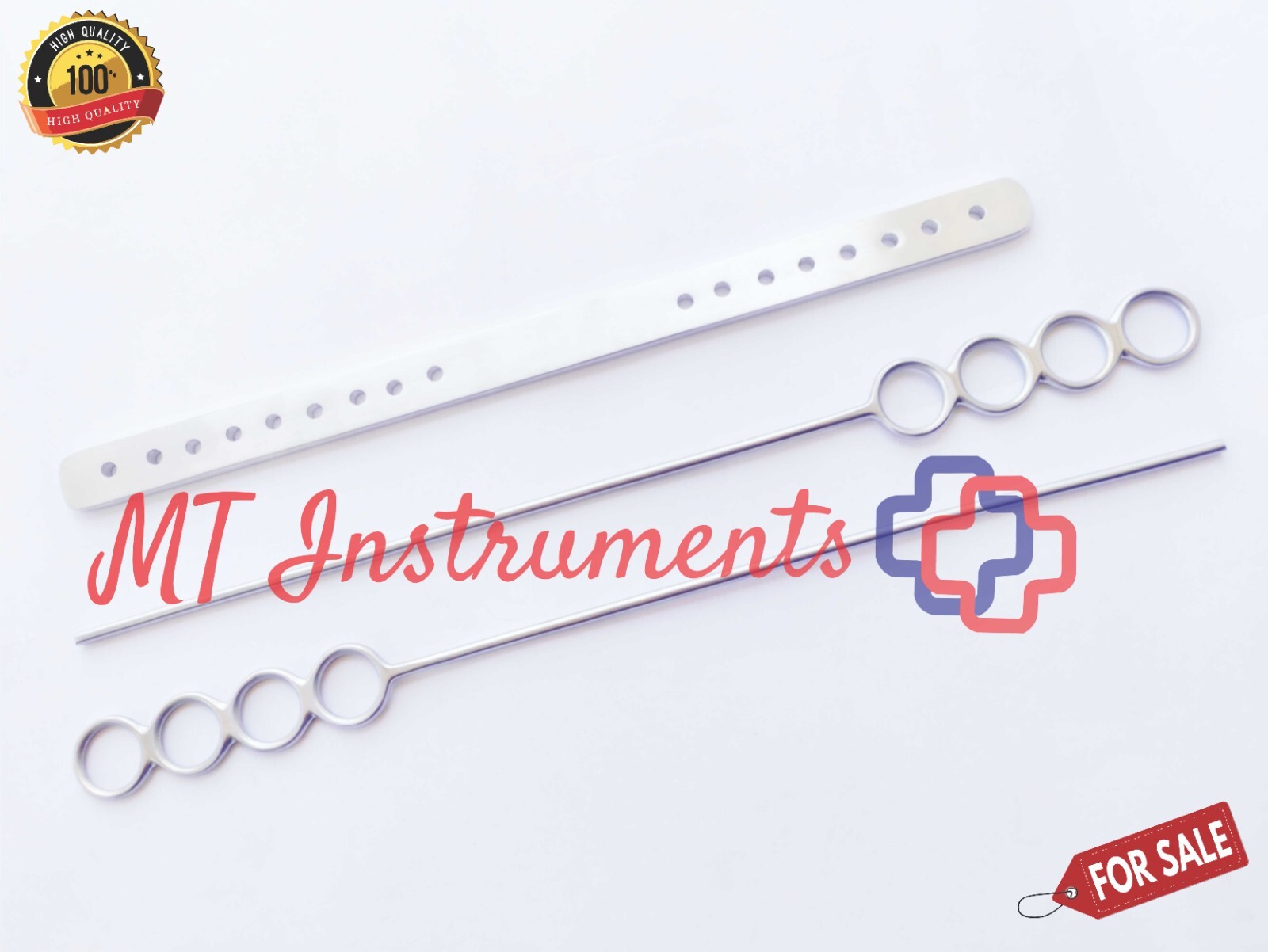 Draffin Bipod Stands With Plate Tonsillectomy Set of 3 Pcs ENT Instruments