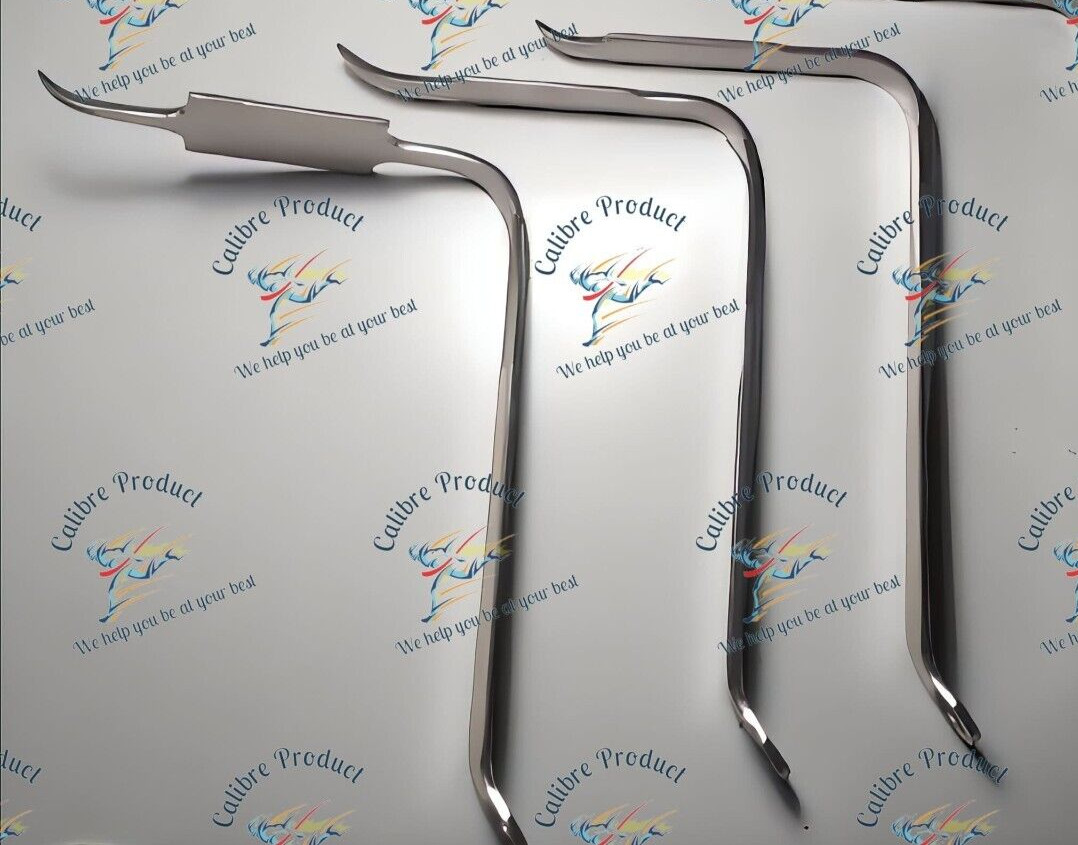 Set of 3 Bent Hohmann Knee Retractors Orthopedic Surgical Instruments Handle 7”