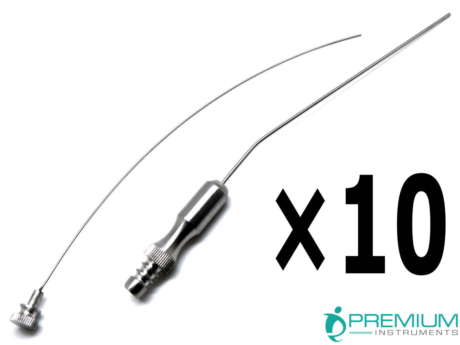 10 Pcs Surgical Frazier Tube No. 5 Aspirator 1.67mm Diagnostic 7.6″ Instruments