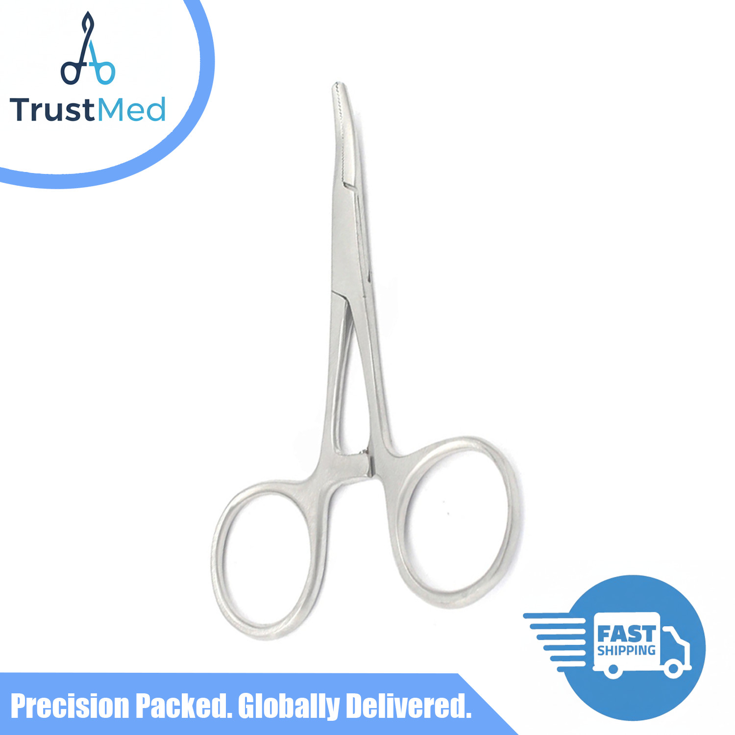1 piece 3.5″ Curved Hemostat Locking Clamps Stainless Steel Surgical Instrument