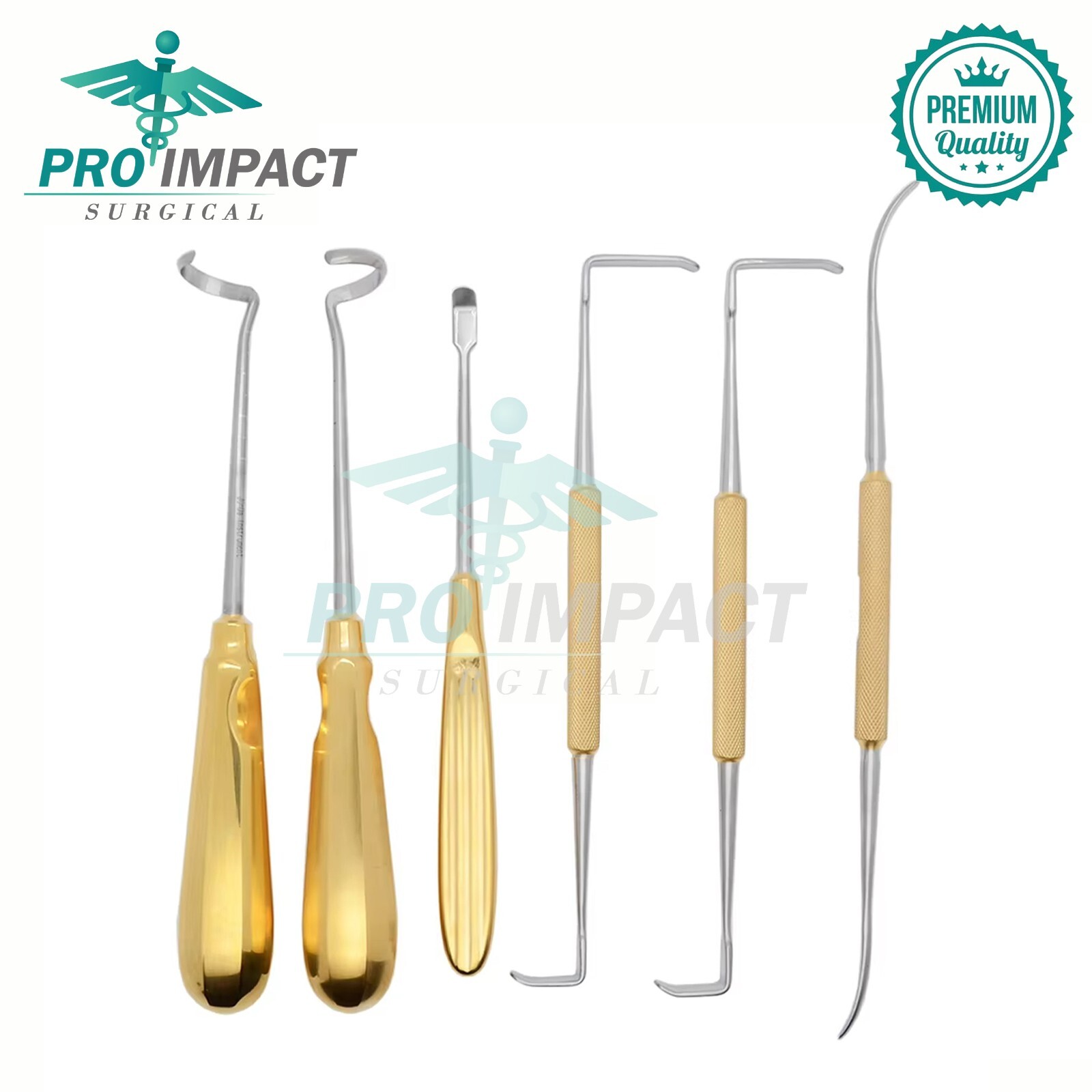 Rhinoplasty Surgical Costal Cartilage Instruments Orthopedic Set of 6 pcs