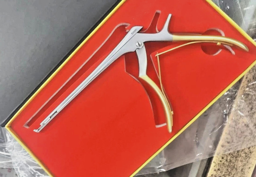 KERRISON LAMINECTOMY RONGEUR 7″ 4MM 90 DEGREE DOWN BITE STAINLESS STEEL