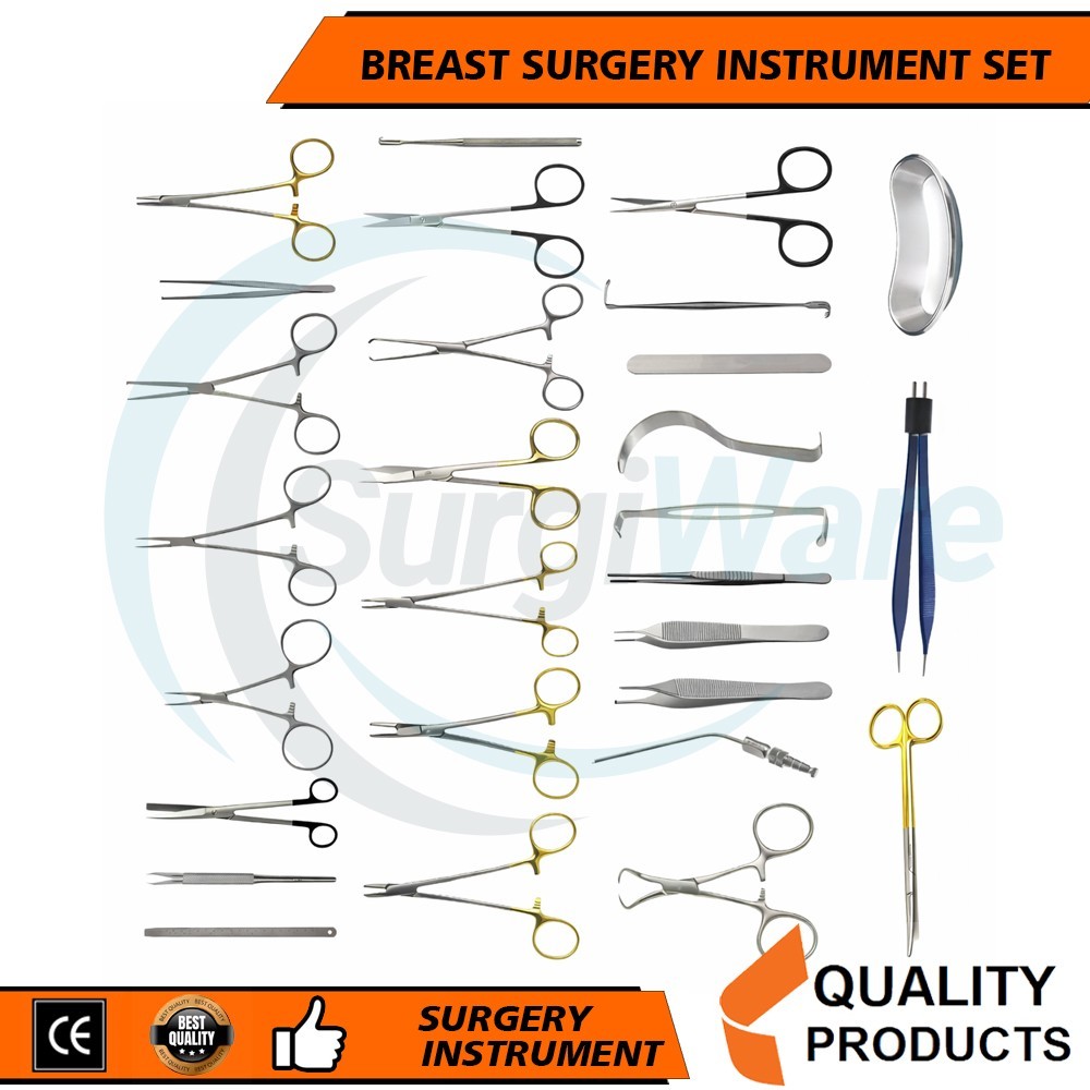Tebbetts Breast Surgery Instruments Set of 48 Pcs Breast Augmentation
