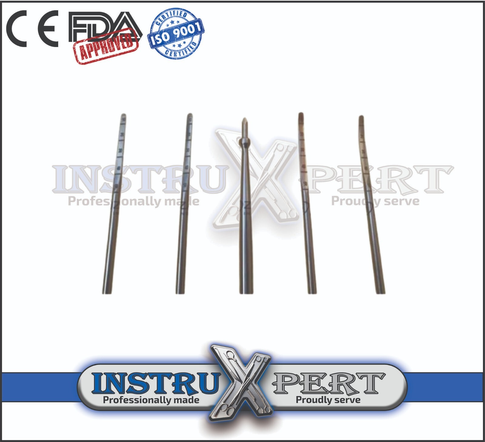 Spine Prods and Awls Set of 5 Surgical Orthopedics Instruments, Neurosurgery Set