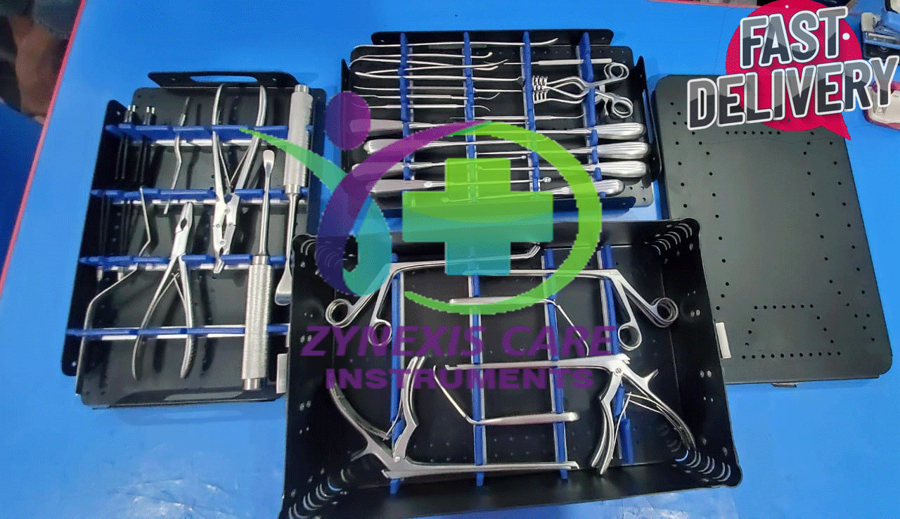 Orthopedic Cervical Spinal Surgery Instrument Set With Alminum Box Best Quality