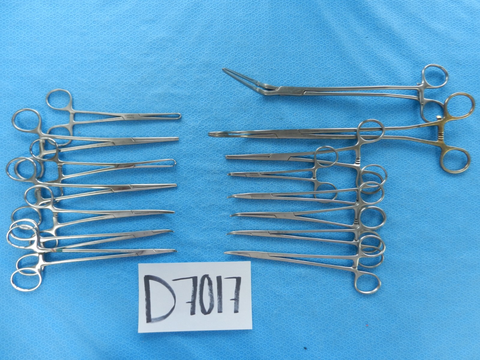 D7017 Jarit V. Mueller Pilling Weck Surgical Forceps Lot of 15 Approx 13-31cm