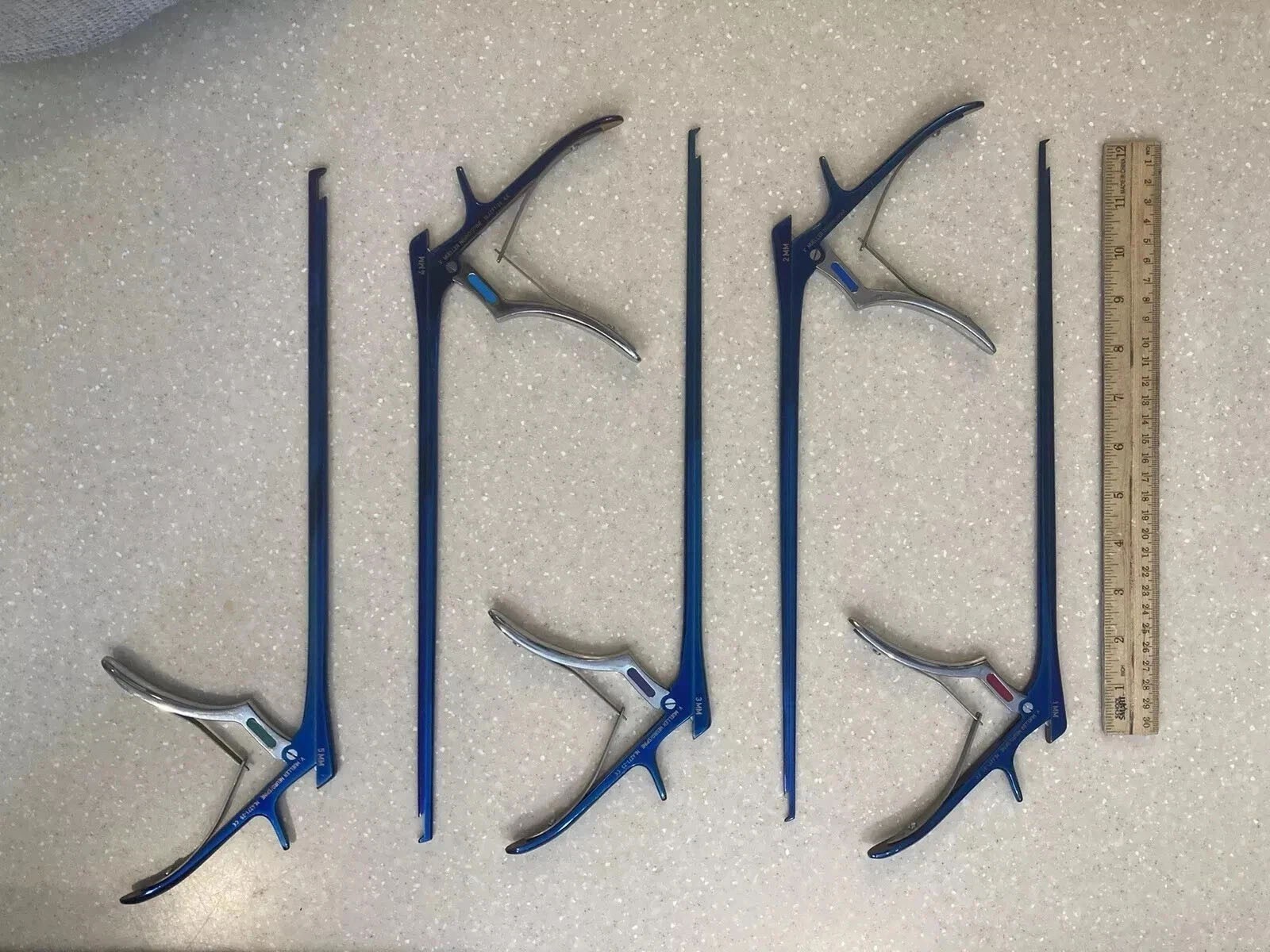 Chroma-Line blue V. Mueller Kerrison ronguers neuro instruments