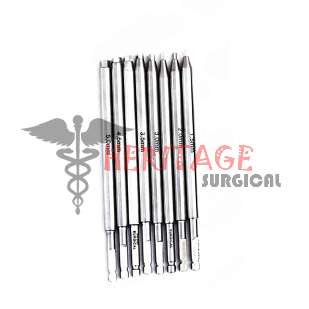 Orthopedic Bone Screwdriver set With Quick Coupling handle Surgical Instruments