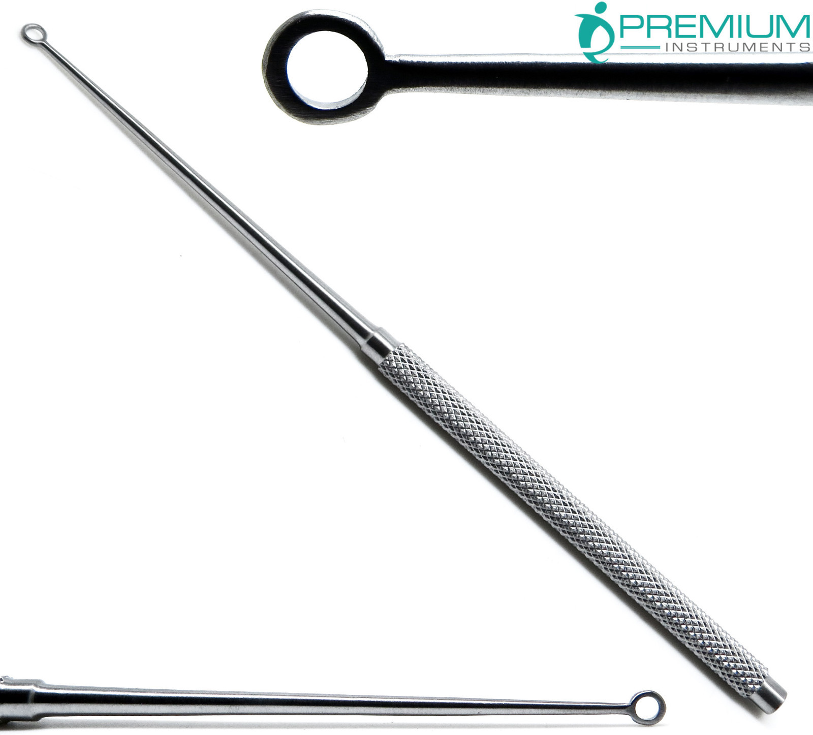 Buck Ear Blunt Curettes #1, #2, #3 Surgical Straight 6.5″ ENT New Set of 3 Pcs
