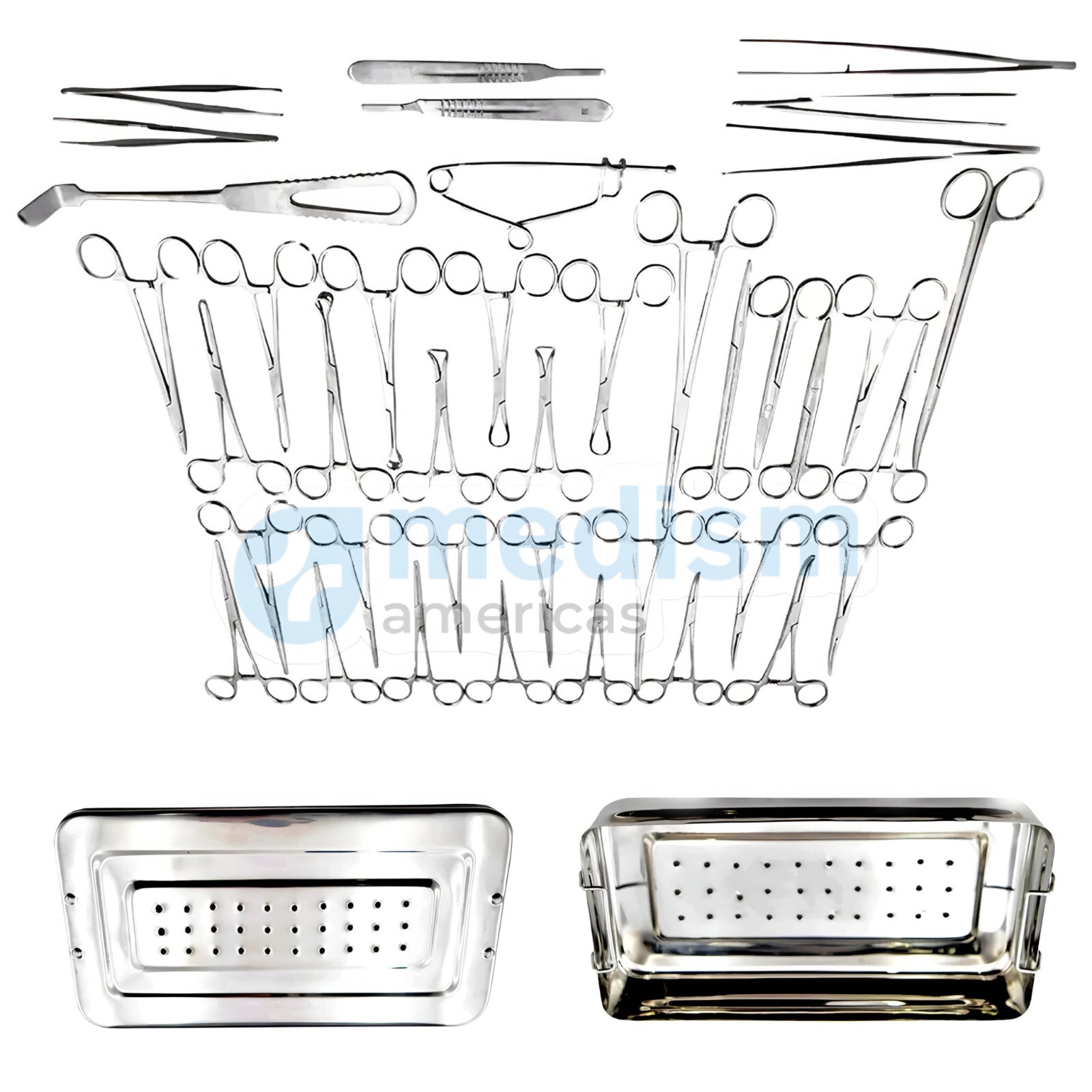 Appendectomy & Hernia Surgical Instruments Kit with Instruments Box 40 pcs Kit