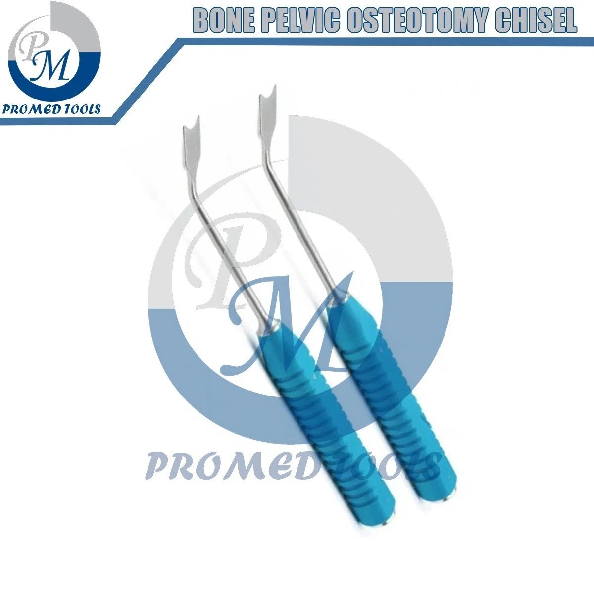 Bone Pelvic Osteotomy Chisel Curved 15,20mm x 30cm 2 PCs Orthopedic Instruments
