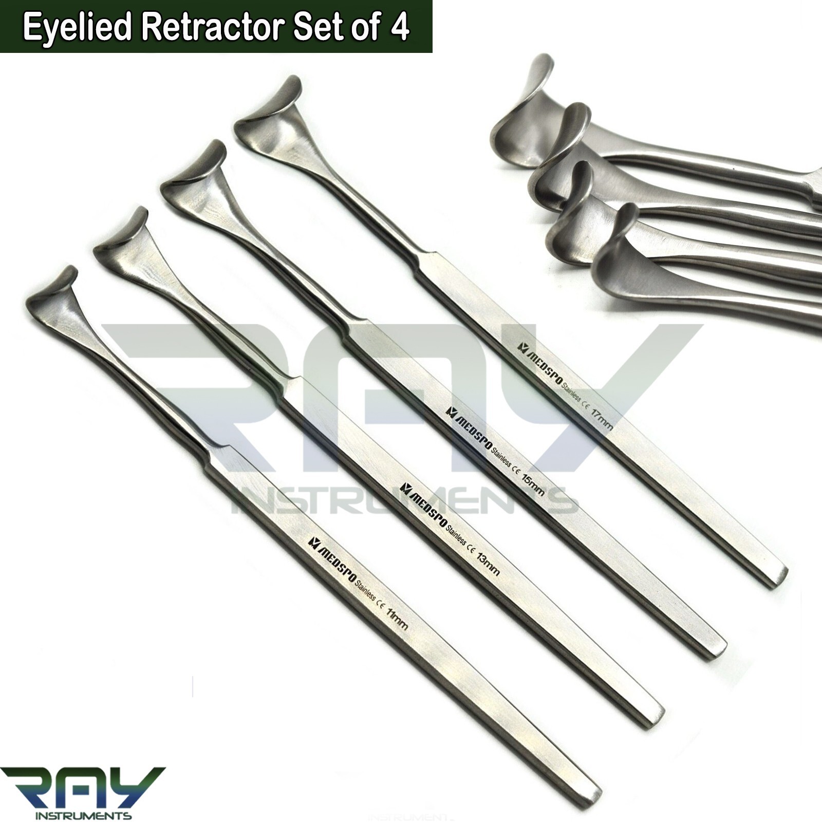 Blepharoplasty Kit Plastic Surgery Instruments Ophthalmic Eyelid Retractors