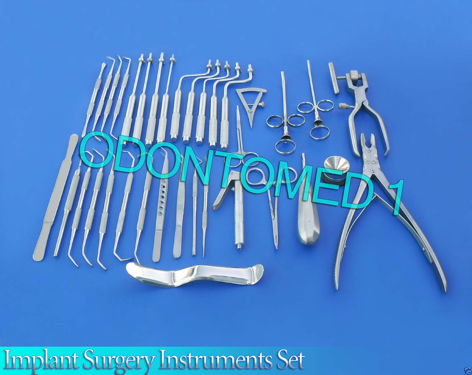 Implant Surgery Instruments Set of 52. Implantology Procedures Surgical