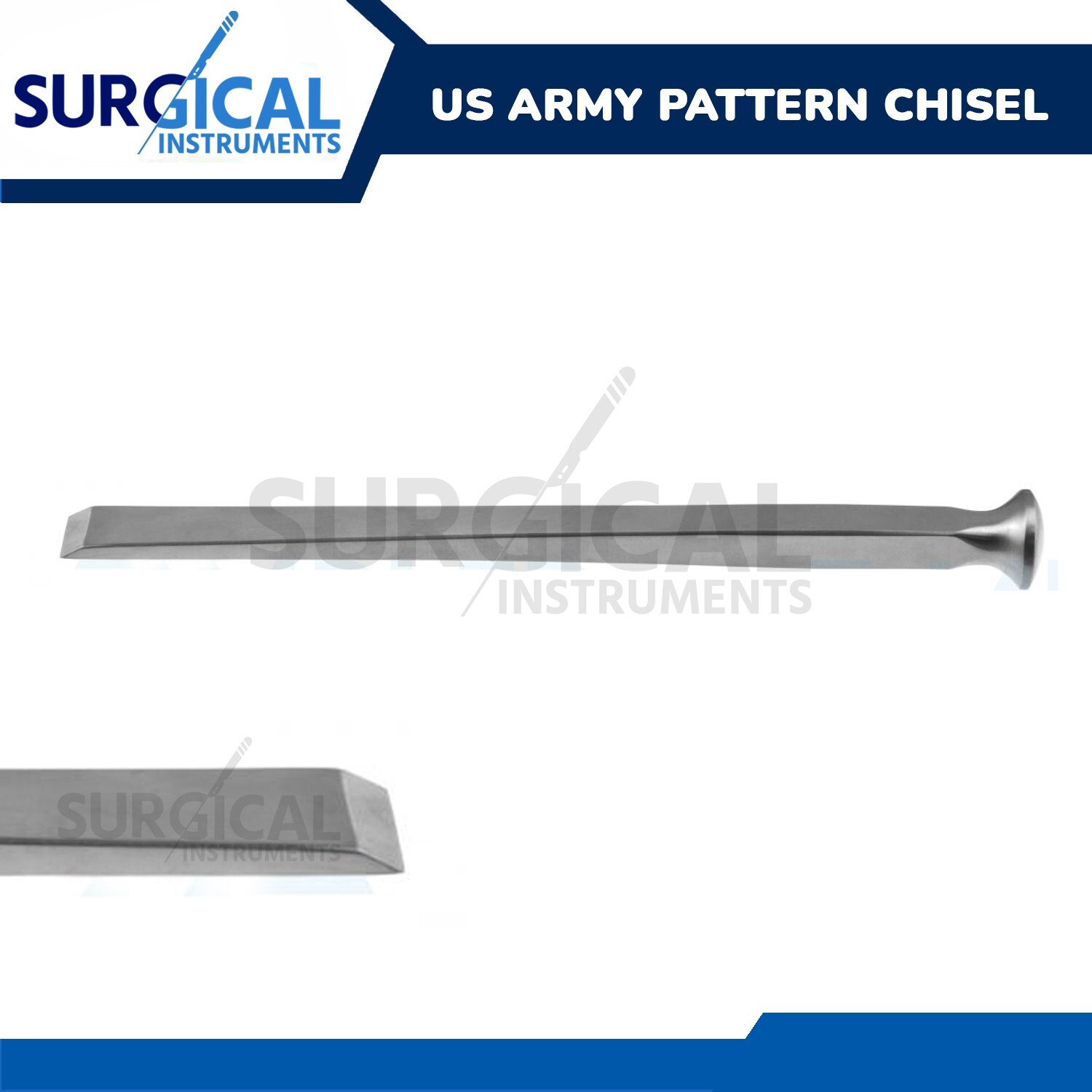 US Army Pattern Chisel Orthopedic Surgical Veterinary 6mm Stainless German Grade