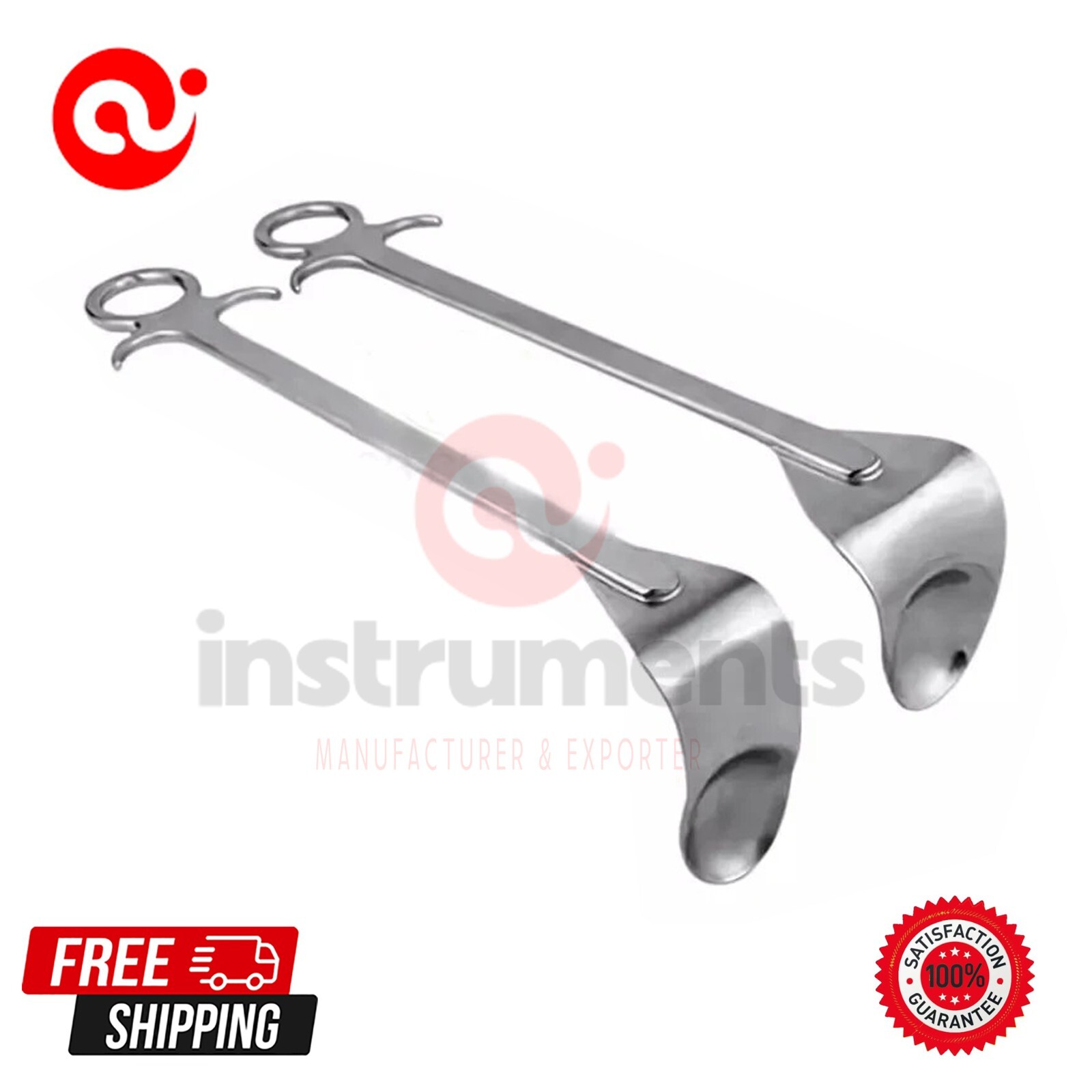 Browne Deltoid Retractor 2Pcs Large 55mm Orthopedic Surgical Instruments By Ai
