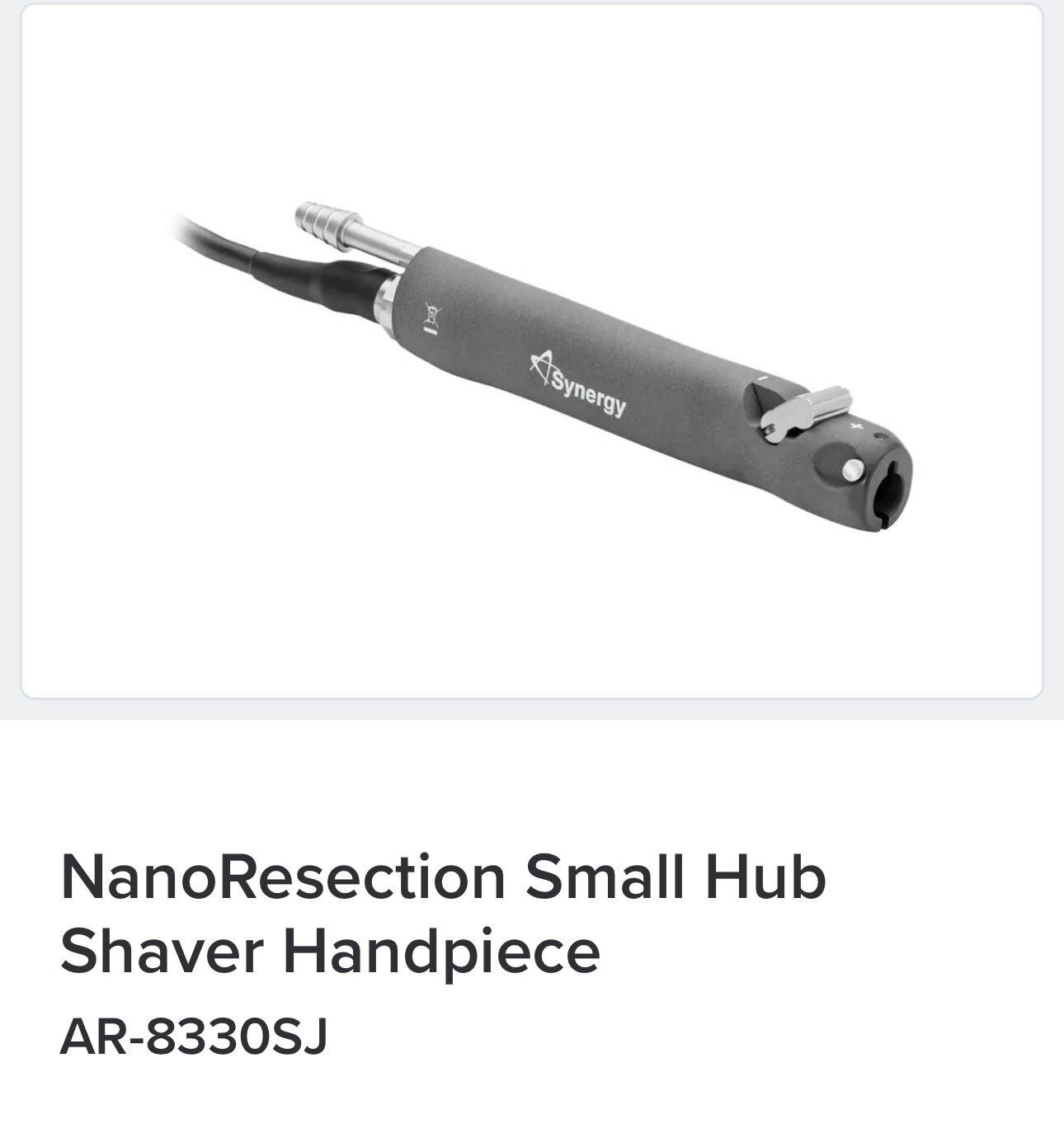 Arthrex NanoResection Small Hub Shaver HandpieceAR-8330SJ. V. Good Condition