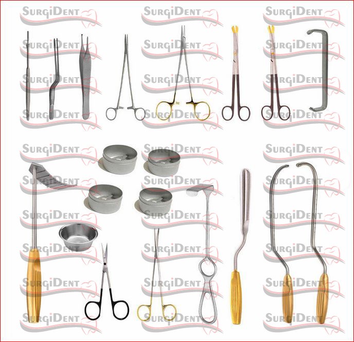 Micro Breast Biopsy Augmentation Cosmetic Abdominoplasty Surgical Instrument Set