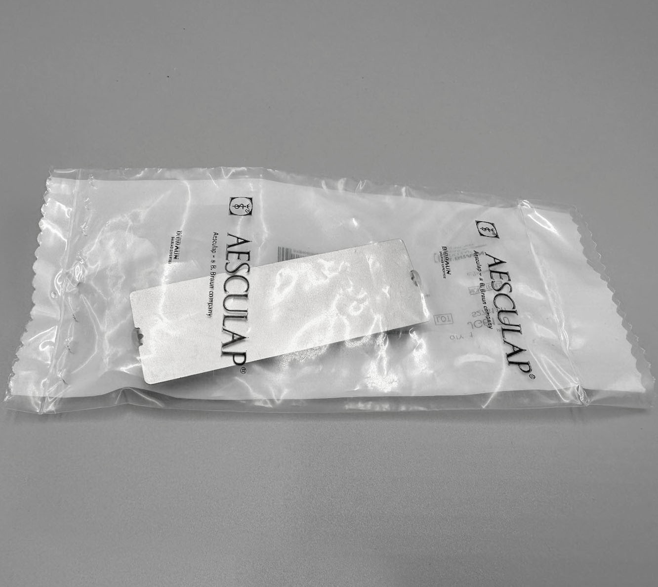 Aesculap JG617U Sterilization Barcode Identification Label Plate 89mmx28mmx10mm
