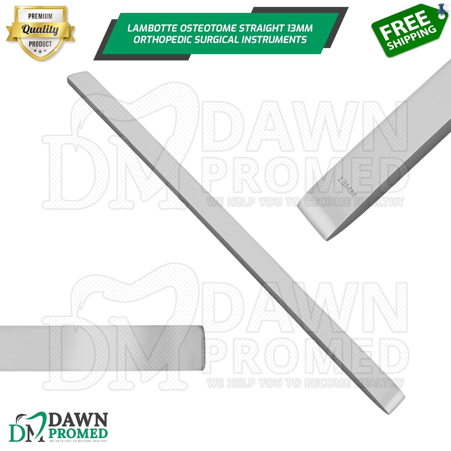 Lambotte Osteotome 9″ with 13 mm Blade Width Orthopedic Instruments German Grade