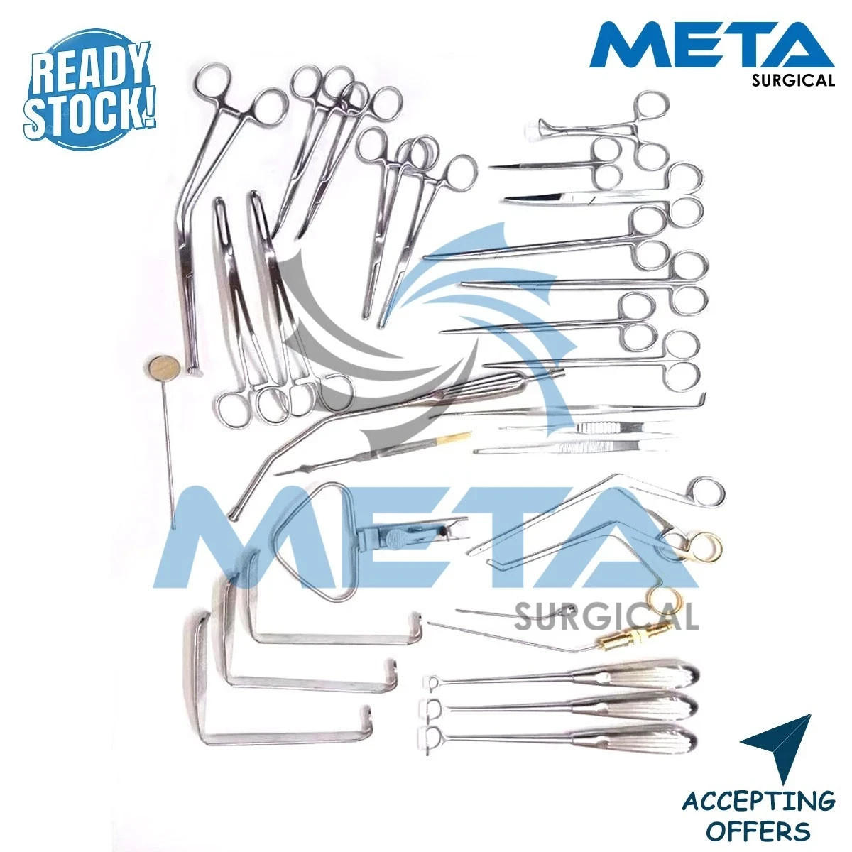 Tonsil & Adenoid Tray 30 Pcs Set Surgical Instruments High Quality