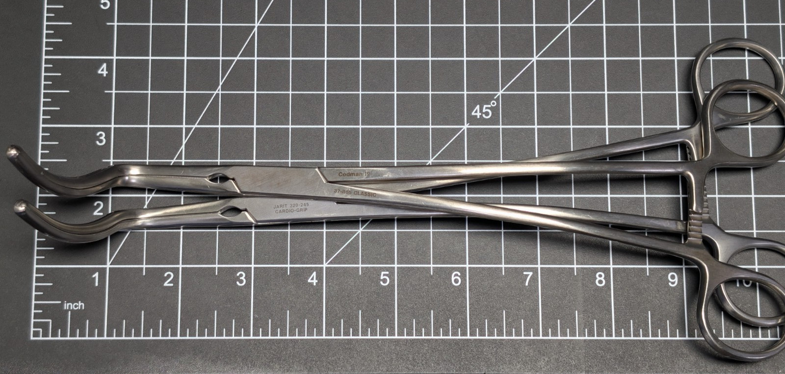 Jarit 320-245 DeBakey Aorta Sidewinder Clamp Cardio-Grip Atraumatic Forceps