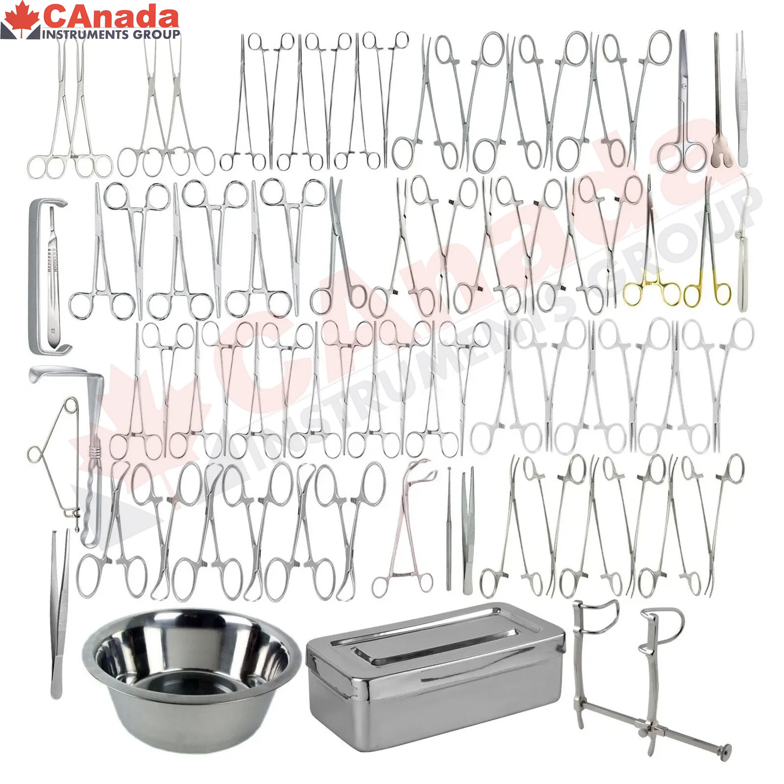 Abdominal Surgery Set 74Pcs Belly Diagnostic instruments Tummy Treat surgery set