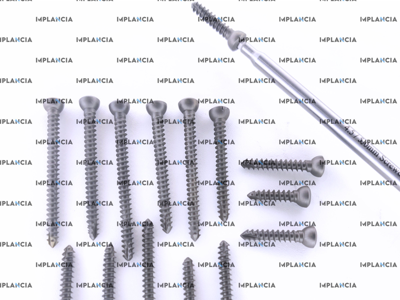 Cortex Self-Tapping 4.5mm Screws Hex 20mm-56mm Length 51 Pcs Titanium Grade V