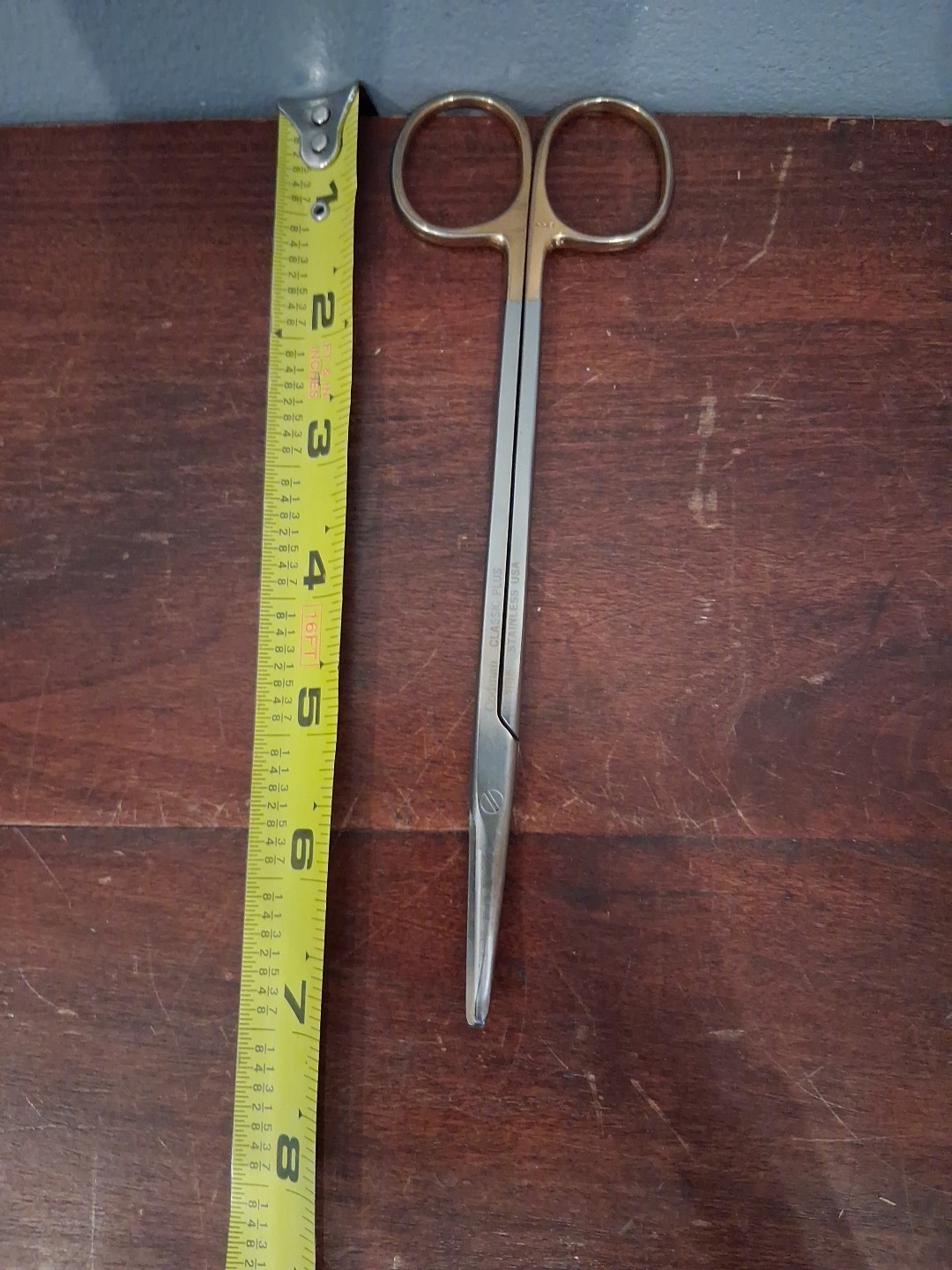 Codman Classic Plus 36-5016 Curved Stainless Scissors Surgical Pre-owned