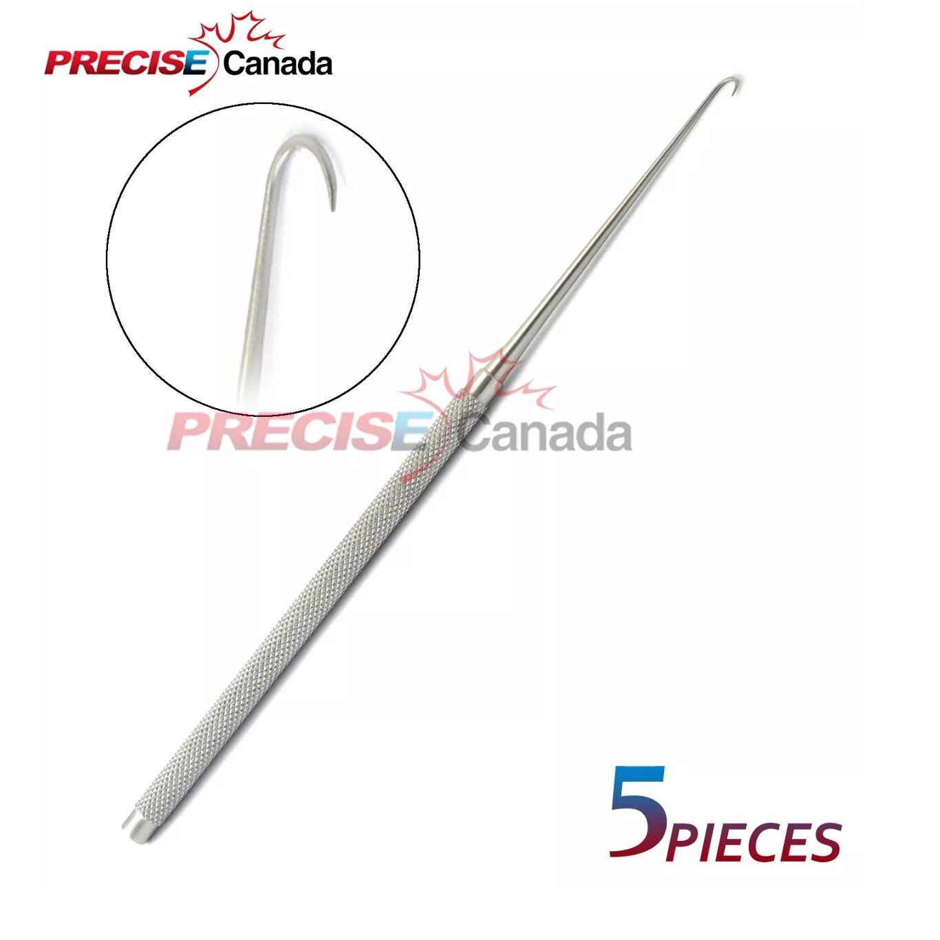 Set Of 5 Joseph Skin Hook Single Prong Dermal Surgical Instruments