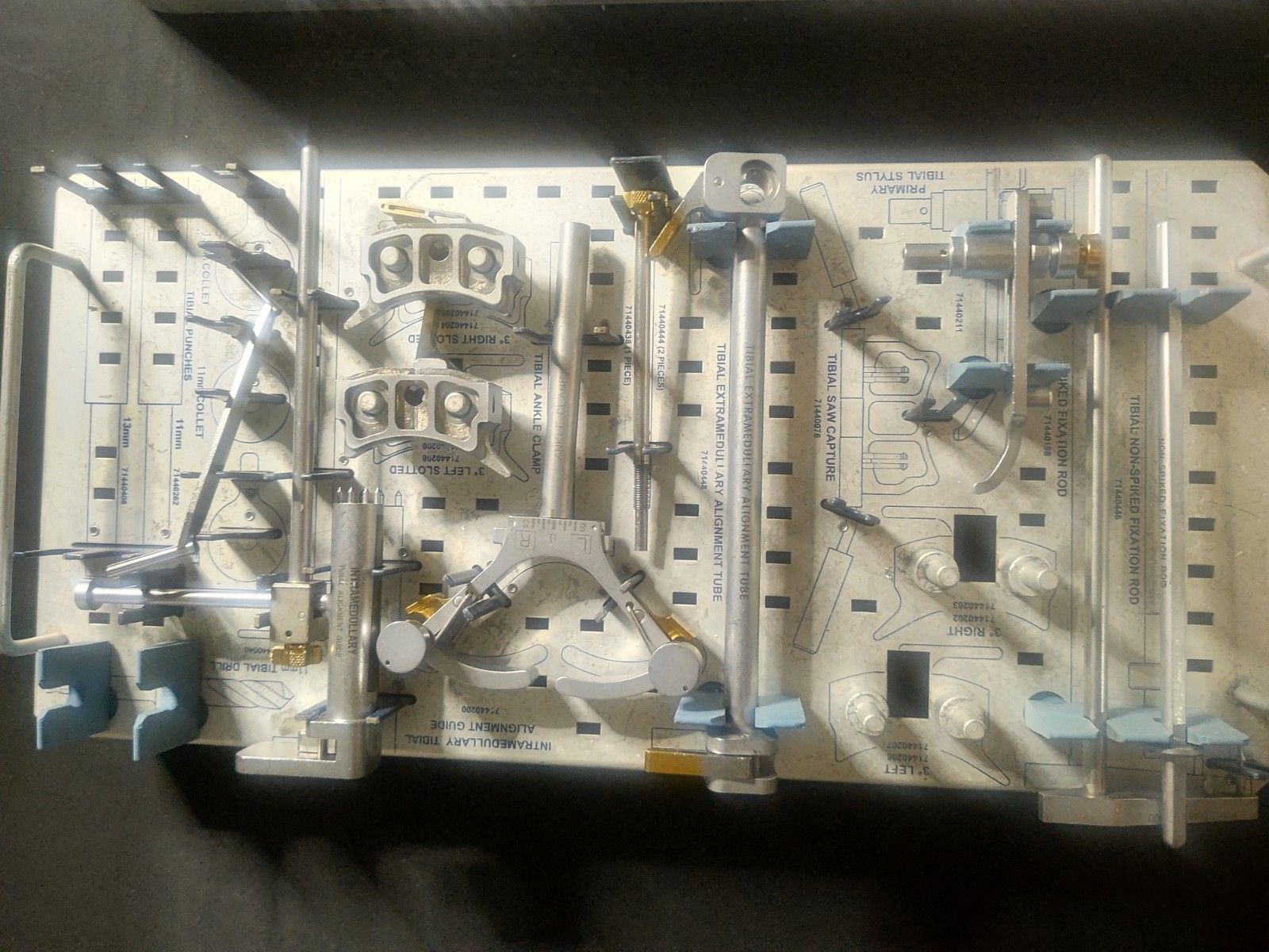 Zimmer Biomet NexGen Knee Tibial Femoral General Instr 4-Tray Set Used *READ*